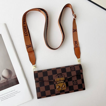 Premium Monogram Phone Wallet Case
