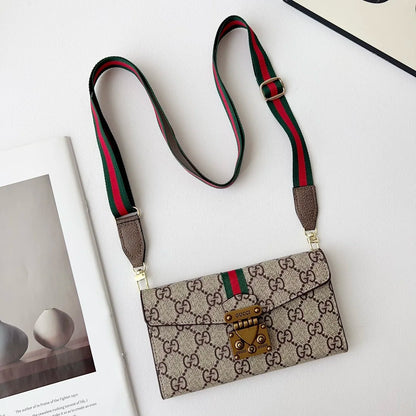 Premium Monogram Phone Wallet Case