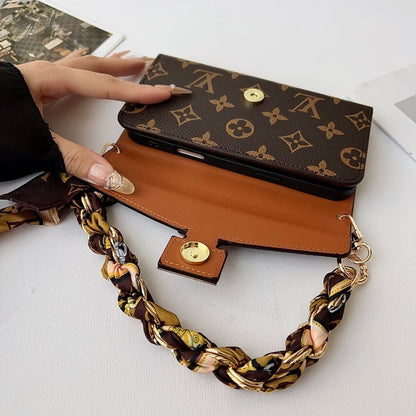 Premium Monogram Phone Wallet Case
