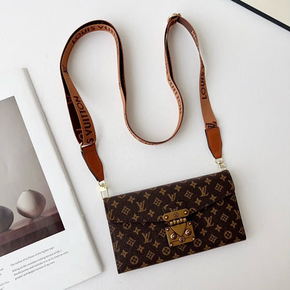 Premium Monogram Phone Wallet Case