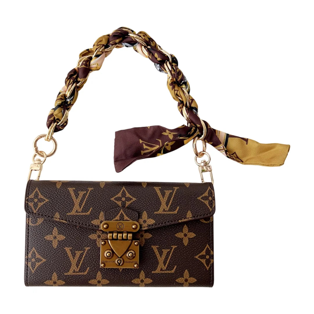 Premium Monogram Phone Wallet Case