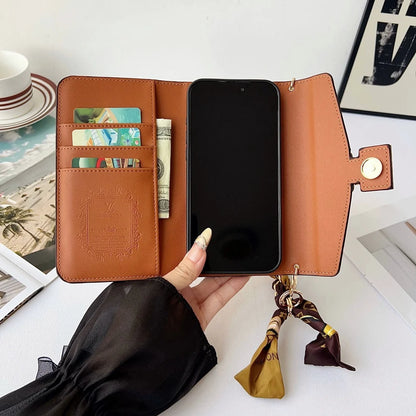 Premium Monogram Phone Wallet Case