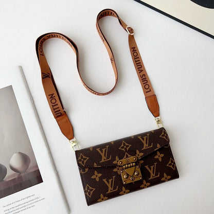 Premium Monogram Phone Wallet Case