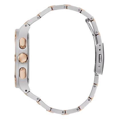 Montre Guess GW0572G4 pour homme Couleur du boîtier 2 tons - Bracelet en acier inoxydable de forme carrée