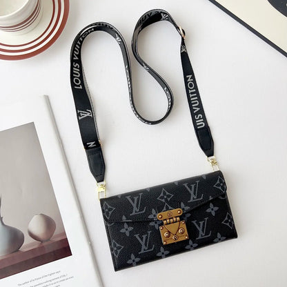 Premium Monogram Phone Wallet Case
