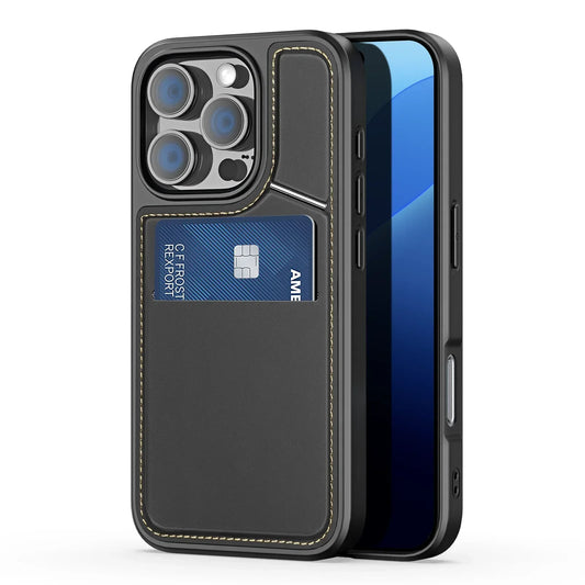 3-in-1 MagSafe Case for iPhone 13-16 Pro Max with Wallet & Stand