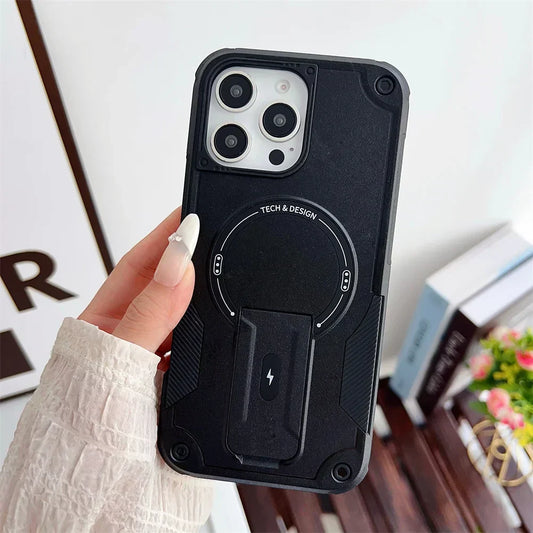 MagSafe Fold Stand Case for iPhone 11-16 Pro Max