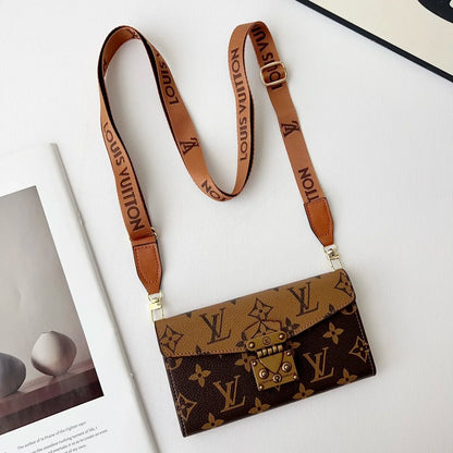 Premium Monogram Phone Wallet Case