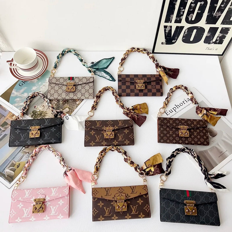 Premium Monogram Phone Wallet Case
