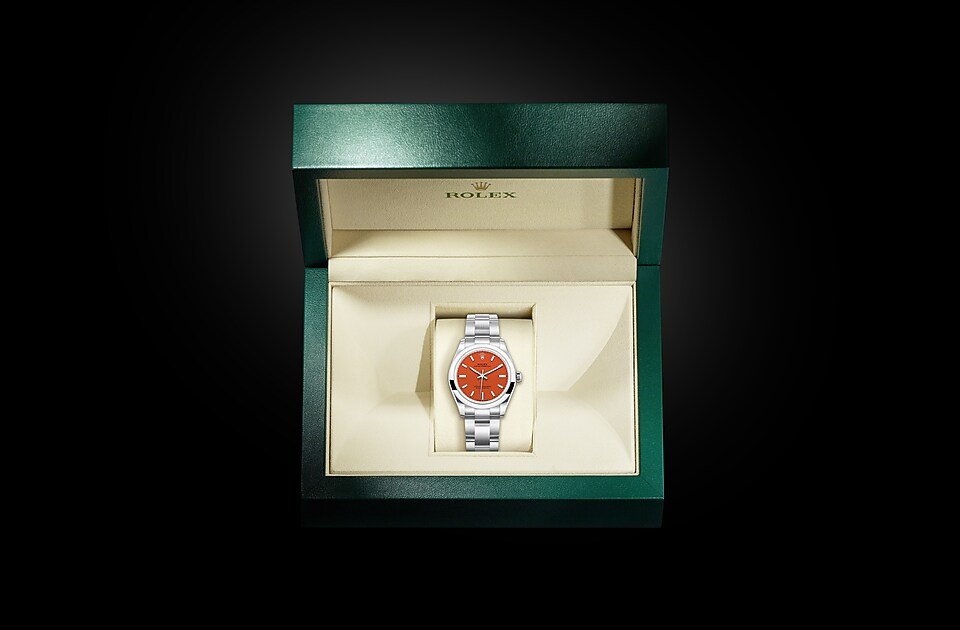 oyster perpetual orange 31mm
